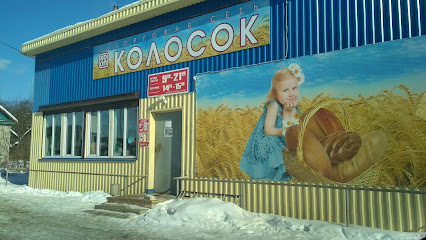 Магазин "Колосок" в деревне Лобок