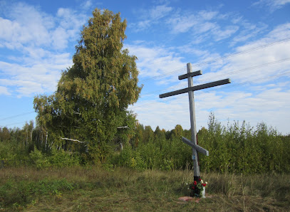 Поклонный крест на месте явления Божьей Матери