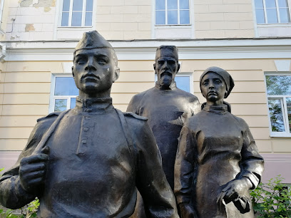 Памятник сотрудникам Мед.института ушедшим на фронт