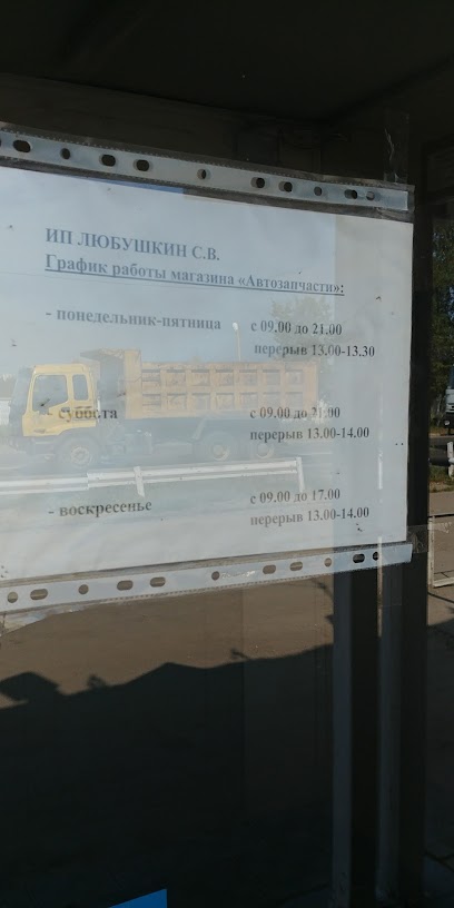 ИП Любушкин С.В Магазин "Автозапчасти"