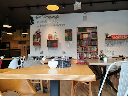 Nook coffee and book